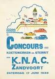 Monogram Ah, Concours K.N.A.C. Zandvoort, 1933, poster