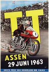 Jan Otter, TT Assen, 1963, poster