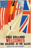 Patrick C. Keely, Free Holland Welcomes the Soldiers of the Allies, 1944, poster