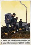 Jan Willem Sluiter, De Toekomst in de Staatssocialistische Maatschappij, 1918, poster