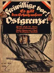 Alexander M. Kaiser, Freiwillige vor! Ostgrenze!, 1919, poster