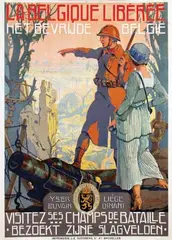 J. Sentrein, La Belgique Libérée Het Bevrijde België, poster