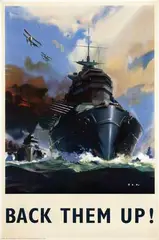 Initial F.F.A., Back them Up!, 1940, poster