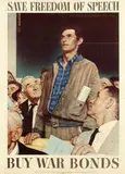 Norman P. Rockwell, Safe freedom of speech, 1943, poster
