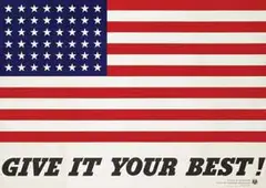 Charles T. Coiner, Give It Your Best!, 1942, poster
