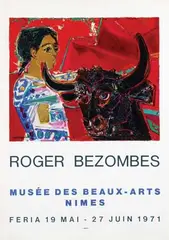 Rogers Bezombes, Musée des Beaux-Arts Mimes Roger Bezombes, 1971, poster