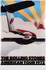 John Pasche, The Rolling Stones American Tour, 1972, poster