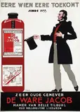 George Tielens, De Ware Jacob zeer oude genever Tilburg, 1928, poster