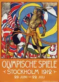 Olle Hjortzberg, Olympische Spiele Stockholm 1912, 1911, poster