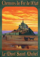 André Milaire, Le Mont Saint-Michel, 1922, poster