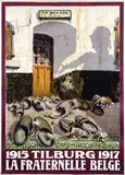 Alfred Ost, La Fraternelle Belge Tilburg, 1917, poster