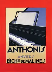 Modern Studio-Anvers, Louis Anthonis Piano's Anvers, poster