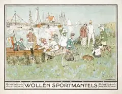 Johanna Coster, Wollen Sportmantels Amsterdam, poster