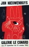 Jan Nieuwenhuys, Jan Nieuwenhuys Galerie Le Canard, 1952, poster