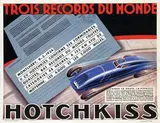 Alexis K. Kow, Hotchkiss Trois Records Du Monde, 1934, poster