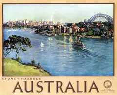 William Ashton, Australia Sydney Harbour, poster