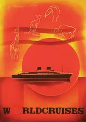 Gerard van de Voort, Worldcruises, poster