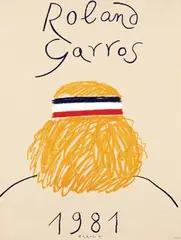 Eduardo Arroyo, Roland Garros, poster