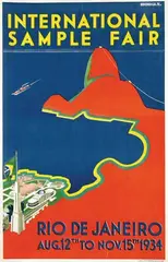 Morgan, International Sample Fair Rio de Janeiro, 1934, poster