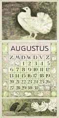 Kalender Februari by Theo van Hoytema, poster, sold Apr 2012