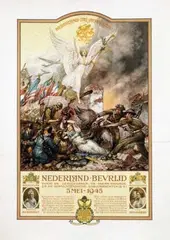 Cornelis Jetses, Nederland Bevrijd, 1945, poster