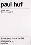 paul huf 20 jaar foto's by Willem H. Crouwel, 1966, poster, sold Apr 2012