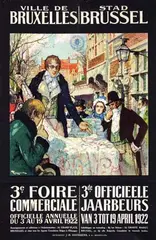 Fernand Toussaint, Ville de Bruxelles 3e Foire Commerciale, 1922, poster