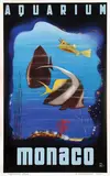 Jean Luc, Monaco Aquarium, 1939, poster
