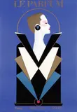 Le Parfum Paris-New York-Tokyo by (ps. Gérard Courbouleix) Razzia, 1984, poster, sold Apr 2012