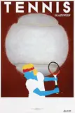Tennis Slazenger (B. Borg) by (ps. Gérard Courbouleix) Razzia, poster, sold Apr 2012