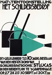 W. Pijpers, Nat. Tentoonstelling Het Schildersbedrijf 's Gravenhage, 1920, poster