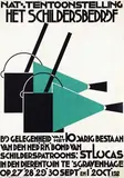 W. Pijpers, Nat. Tentoonstelling Het Schildersbedrijf 's Gravenhage, 1920, poster