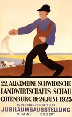 Carl Meurling, Allgemeine Schwedische Landwirtschafts-Schau, 1923, poster
