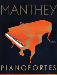 Walter Riemer, Manthey Pianofortes, poster