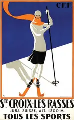 Monogram Rh, Ste. Croix-Les Rasses Jura Suisse, poster