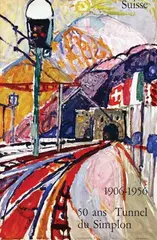 Hans A. Falk, Suisse 50 ans Tunnel du Simplon, poster