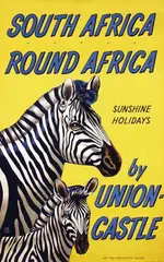 Monogram Cm, South Africa Round Africa by Union-Castle, 1953, poster