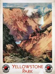 Thomas Moran, Nothern Pacific Grand Canyon Yellowstone Park, poster
