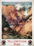 Thomas Moran, Nothern Pacific Grand Canyon Yellowstone Park, poster