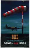 Ib Andersen, DDL Danish Air Lines, 1945, poster