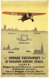Vilém Kreibich, Compagnie Tchecoslovaque de Navigation Aerienne, Prague, poster