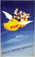 KLM by Paulus Casper Erkelens, 1947, poster, sold Apr 2012