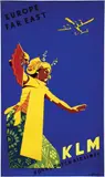 Joop van Heusden, KLM Europe Far East, 1949, poster