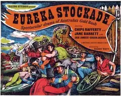 Initials J.M., Movie: Chips Rafferty in "Eureka Stockade", 1948, poster