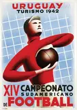 J. Bonelli, XIV Campeonato Sudamericano de Football Uruguay, 1942, poster