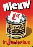 Frans Mettes, Nescafé in Junior bus, 1956, poster