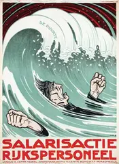 Albert P. jr. Hahn, De Duurte Salarisactie Rijkspersoneel, poster
