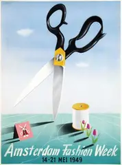 Rabot, Amsterdam Fashion Week, 1949, poster