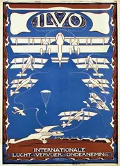 Annie Spier, ILVO Int. Lucht-en Vervoer-Onderneming, poster