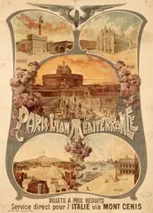 Carlo Cussetti, Paris Lyon Méditerranée, poster